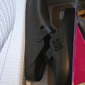 Birkenstock Matte Black Slip-On Clogs